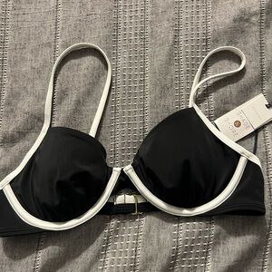 Shade & Shore Black and White Bra